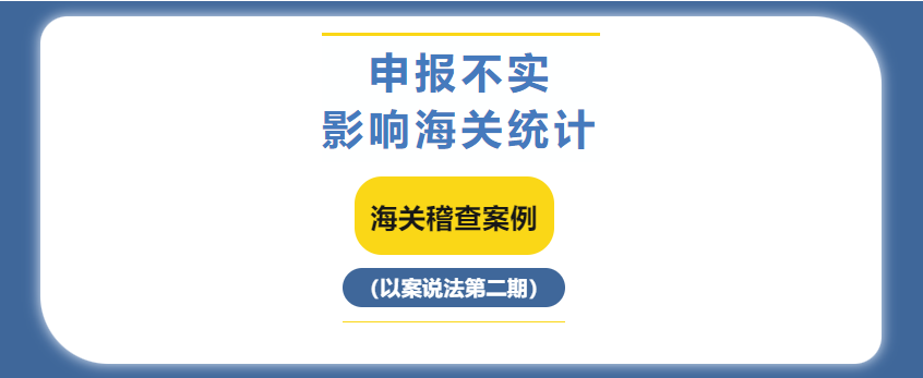 申报不实影响海关统计的稽查案例